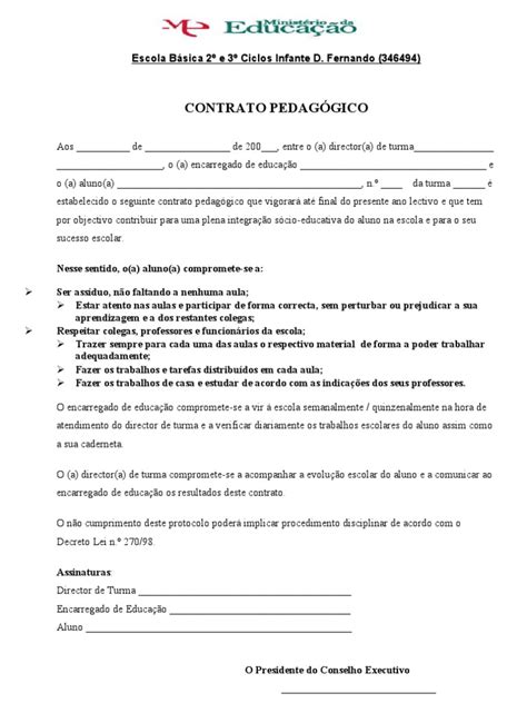 Contrato Pedagógico Pdf