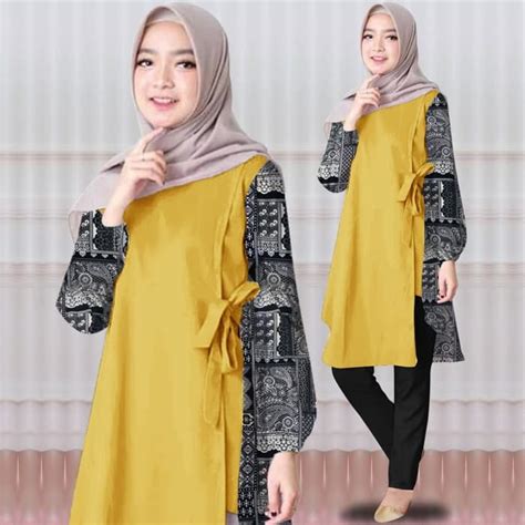 model baju tunik batik terbaru 50 model baju batik terbaru 2018 modern and elegan check