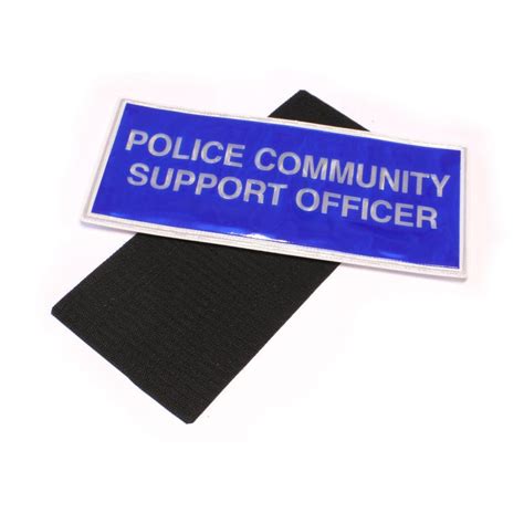 Large Blue Pcso Badge Velcro Police Supplies