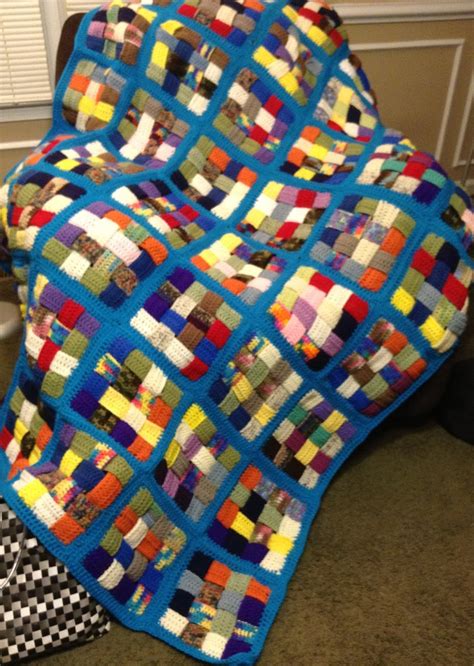 This afghan is an addictive way to use up your stash according to ravelrers. A Simple Country Gal
