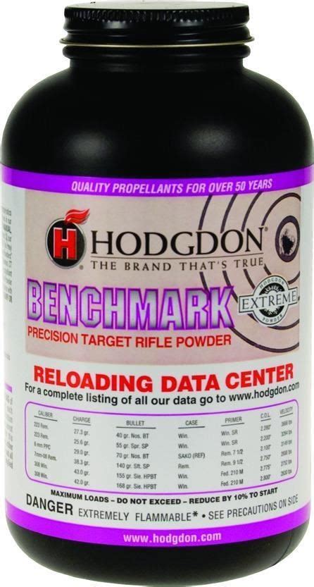Hodgdon Smokeless Extreme Rifle Powders Benchmark 1 Lb Reliable Gun
