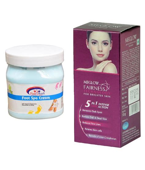 Pink Root Meglow Foot Spa Cream Day Cream 500 Ml Pack Of 2 Buy Pink