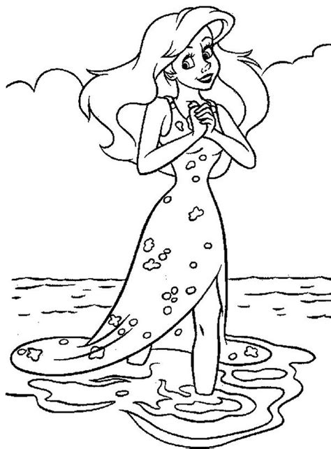 Baby Ariel Disney Coloring Pages