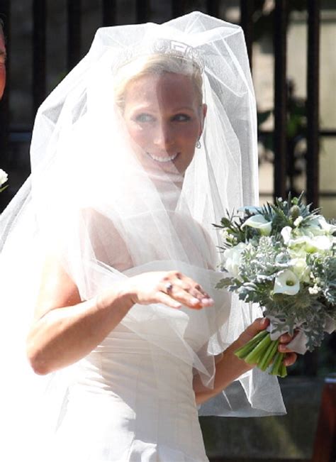 Zara Phillips Arrives For The Royal Wedding Of Zara Phillips And Mike Royal Wedding Gowns