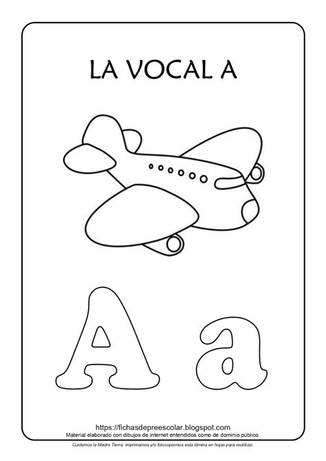 Vocales Para Colorear Mayusculas Y Minusculas / Imagenes Para Colorear