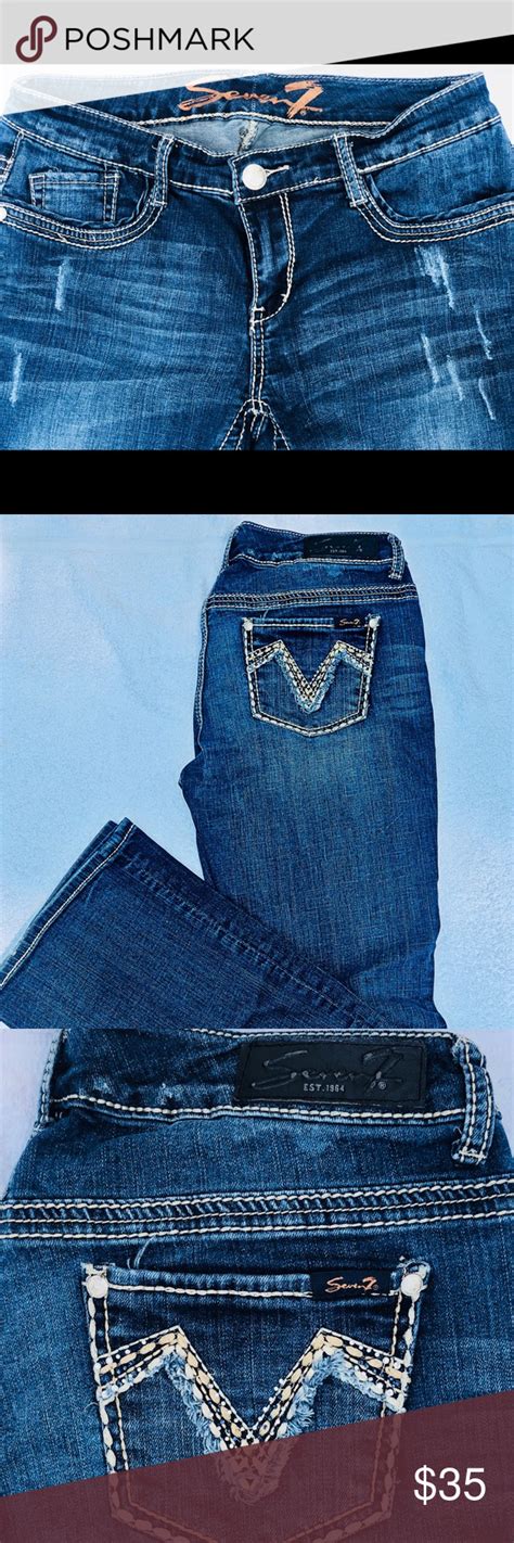 Seven Bootcut Jeans “seven” Jeans With Detailing On Pockets Slightly