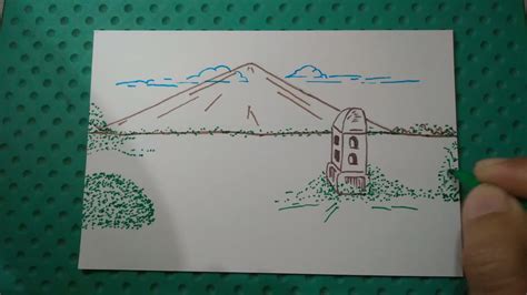 How To Draw A Mayon Volcano Art Tutorial Draw Art Draw Youtube