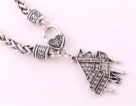 Antique Sliver Plated Studded With Sparkling Crystal PIANO Charm Music