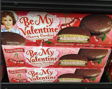 Be My Valentine Cherry Cordials Little Debbie Snack Cakes Valentines Cherries Cherry Cordial