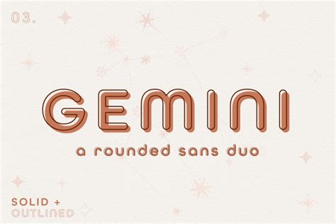 Gemini A Rounded Sans Serif Duo Font Download