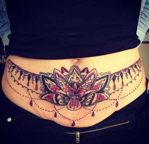 Tattoos for side of stomach. Girly Tattoos On Lower Stomach - CreativeFan