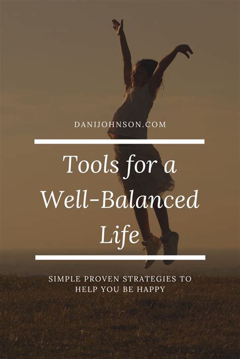 A Well Balanced Life Is A Healthy Life Life Balance Life Healthy Life