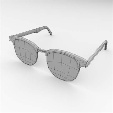 eyeglasses 3d model 3ds fbx blend dae
