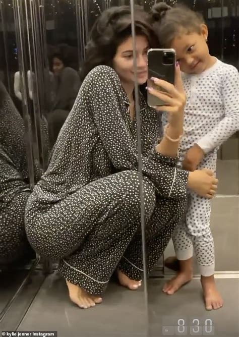 Kylie Jenner Cuddles Up To Daughter Stormi Three In Pajamas As They