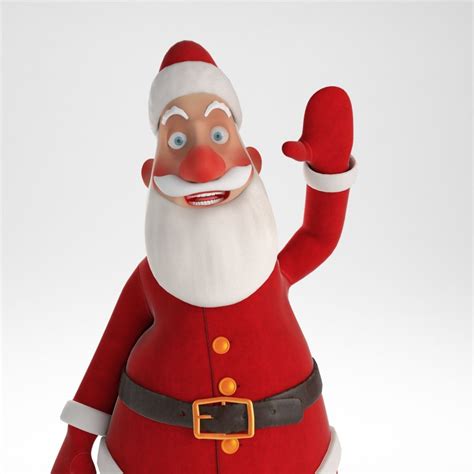 Rigged Santa Claus Character 3d Model 96 Unknown Max Fbx Free3d