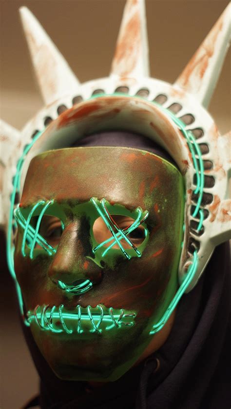 The Purge Liberty Mask Election Year Film Led Mask Purge