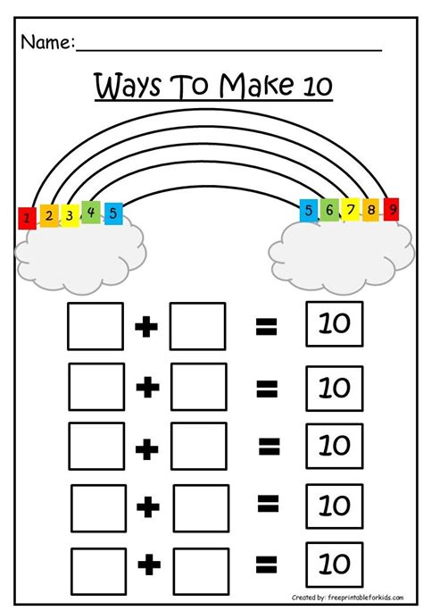 First Grade Math Printable Worksheetsways To Make 10 Free Printable