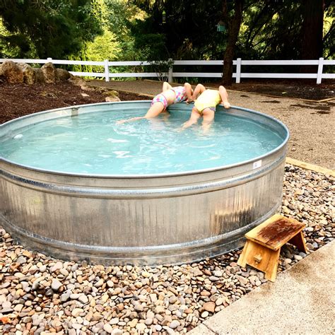 Stock Tank Hot Tub Ideas Create Your Own Swimming Pool For Cheap