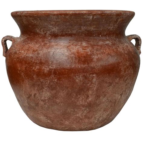 Clay Bean Pot Planter Large 15 In 2020 Clay Planters Planters