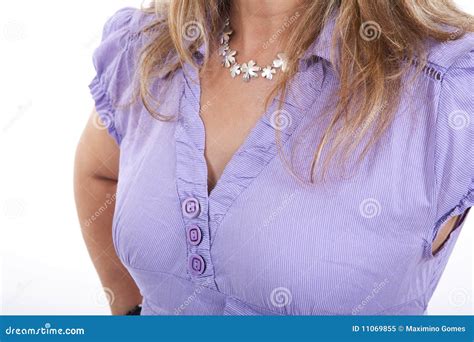 A Woman S Chest Stock Image Image Of Sensual Body Model 11069855