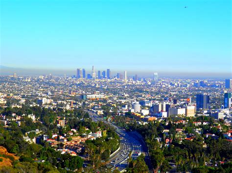 A View Of Los Angeles California From Hollywood Hills Hollywood