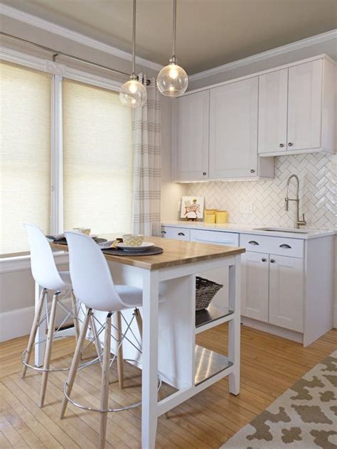 Storage is one of the most popular features in kitchen islands, and for good reason. 25 SMALL KITCHEN ISLAND WITH SEATING - Small Kitchen ...