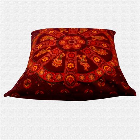 Buy Online Printed Jaipuri Traditional Motif Throw Pillow Cushion Cover