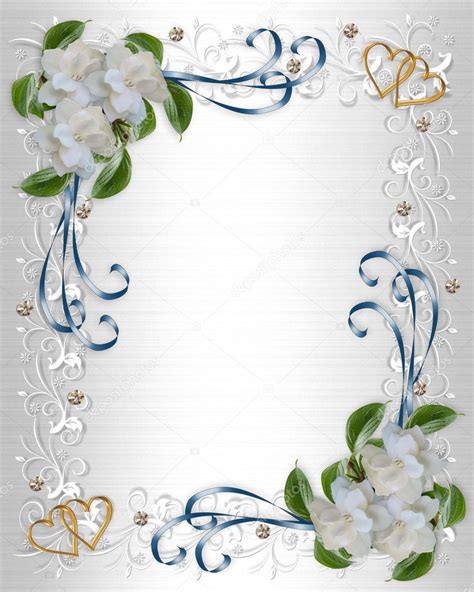 Photo à propos carte vierge d'invitation avec la trame de cru. Gardénias blancs pour fond d'invitation Saint-Valentin ou de mariage, frontière ou cadre avec ...