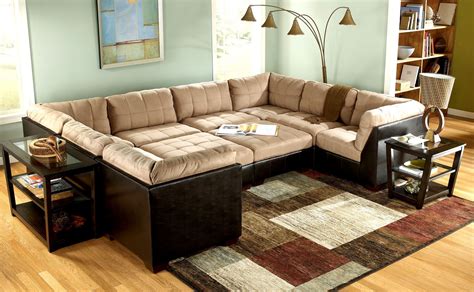 Picture Of Ivgstores Furniture 10 Pc Modular Pit Group Sectional