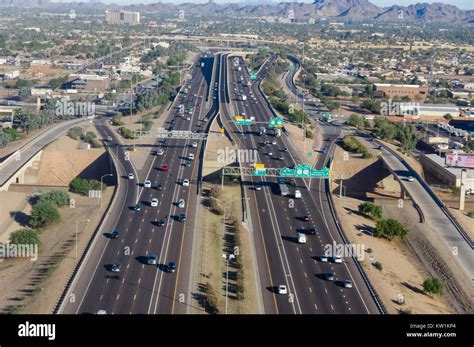 Aerial View Of Interstate 10 Near Phoenix Arizona Stock Photo Alamy