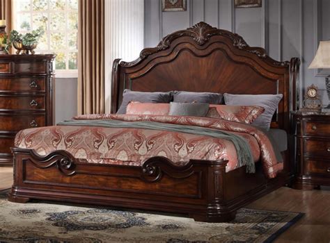 Barneys Traditional Walnut With Marble Top Bedroom Set Casye Furniturecasye Furniture