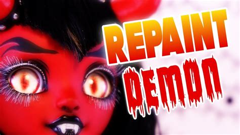 Doll Repaint Demon Schoolgirl 😈 Rainbow High Custom Youtube