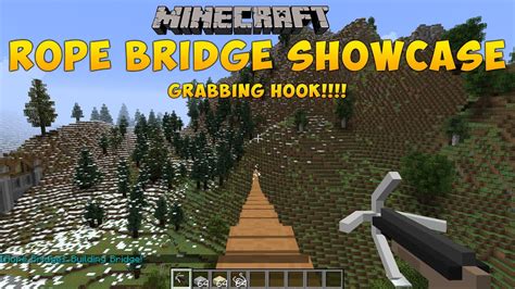 Minecraft Mod Showcase 2 Rope Bridge Mod Youtube