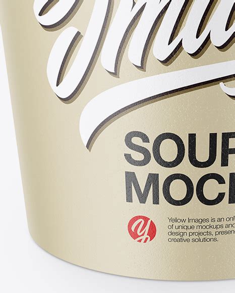 Download Textured Soup Cup Mockup in Cup & Bowl Mockups on Yellow ...