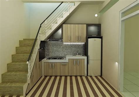 desain dapur minimalis dibawah tangga  pulsa