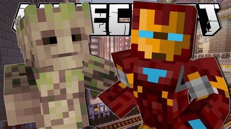 Minecraft Superhero Powers Slow Down Time Groot And Iron Man