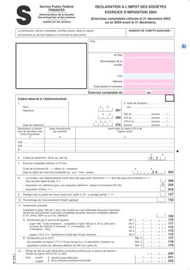 Fillable Online D Claration L Imp T Des Soci T S Exercice D