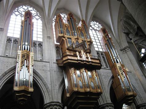 Pipe Organ At St Michaels Cathedral Brussels Pipe