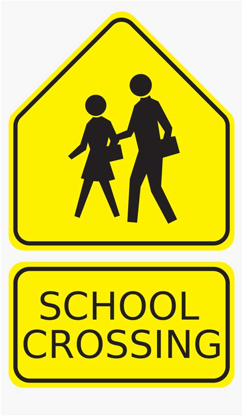 Free School Signs Clipart School Crossing Sign Clipart Hd Png