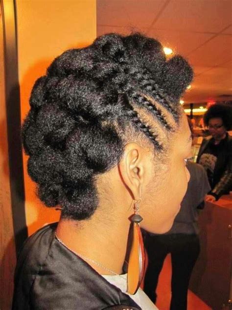 This look is that it can be worn almost everywhere, such as school, a conference, a part. Braids on 4c hair (With images) | Natural hair updo, Black ...