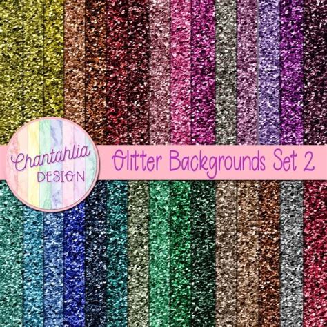 Glitter Backgrounds Set 2 Chantahlia Design