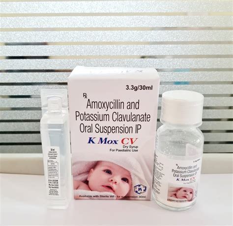 Amoxycillin Potassium Clavulanate Oral Suspension Packaging Size 33g
