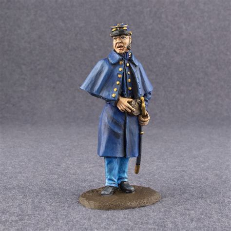 Tin Miniature Federal Cavalry Officer 132 Scale American Etsy