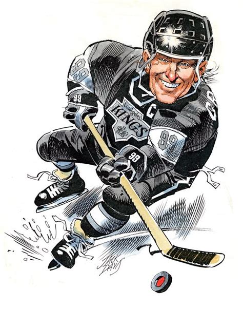 Wayne Gretzky Illustration Art By Jack Davis Cartoon Artist Cartoon