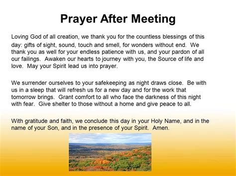 Image Result For Closing Prayer After Meeting Closing Prayer For