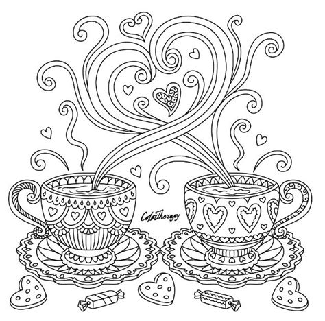 Coffee Adult Coloring Pages Coloring Pages