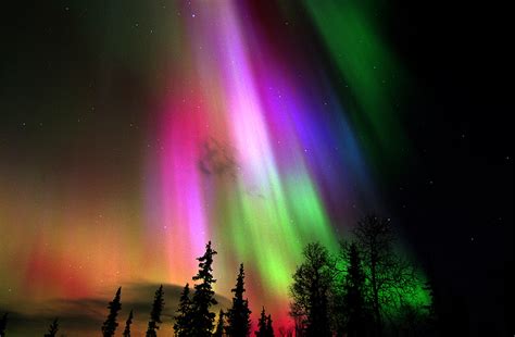 Colorful Aurora Borealis Over Finland Photo One Big Photo