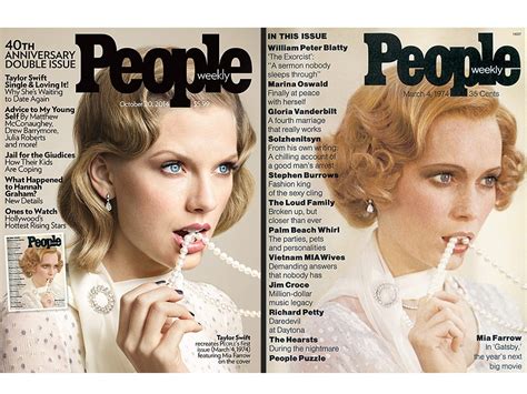 Celebrities In Pearls Taylor Swift Covers People Magazine For 40th