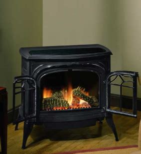 Discover art project ideas and inspiration you can easily do yourself. Black Pot Belly GAS VENTLESS fireplace | Vent free gas ...