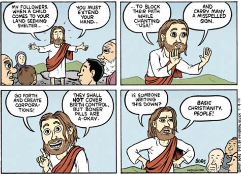 Cartoon Stuff Jesus Said Comics Republican Jesus Comics